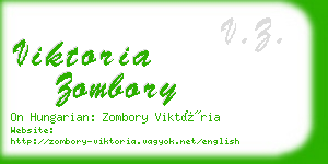 viktoria zombory business card
